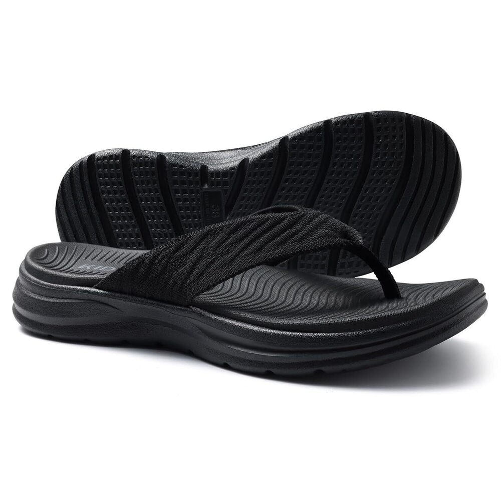 Women's Arch Support Flip Flops with Comfortable Cushion Footbed